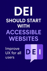 1 in 6 people rely on website accessibility